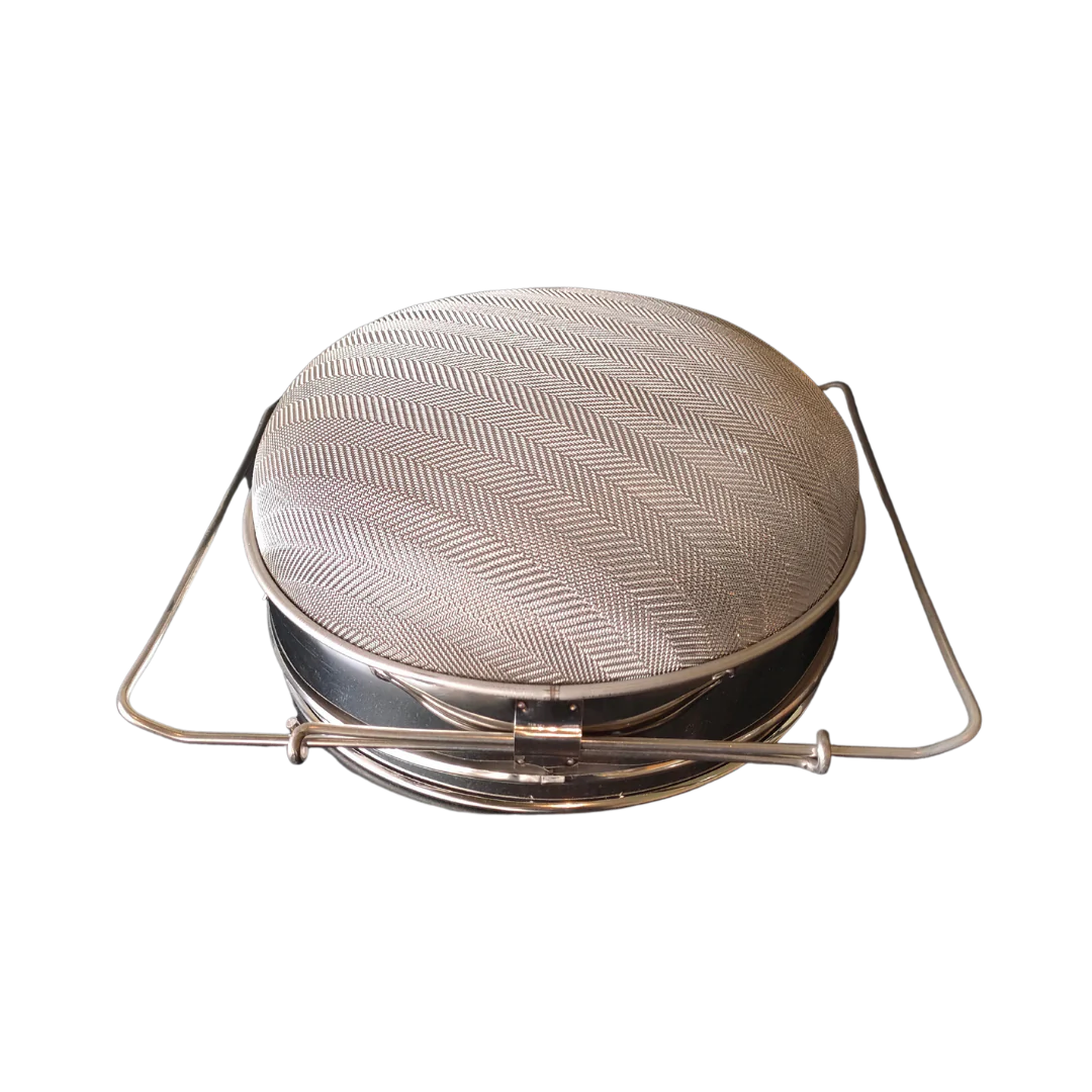 Filtro Inox Oval com Rede Dupla Pequeno