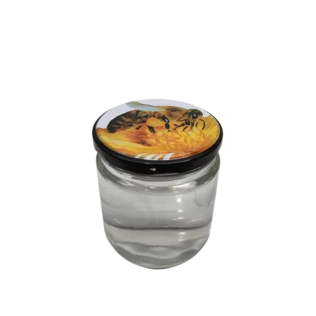 Frasco 1/2kg liso com Tampa de Abelha